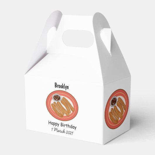 Afbeelding van de cartoon Churo Bedankdoosjes (Achterkant)