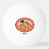 Afbeelding van de cartoon Churo Pingpongbal (Achterkant)