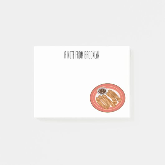 Afbeelding van de cartoon Churo Post-it® Notes (Voorkant)
