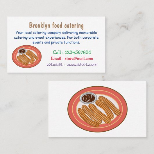 Afbeelding van de cartoon Churo Visitekaartje (Voorkant / Achterkant)