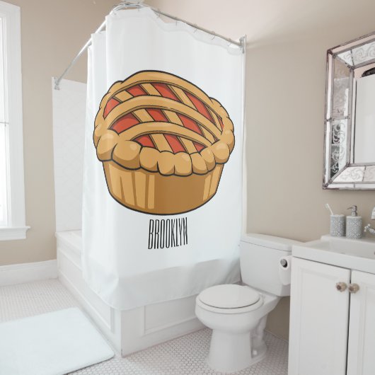 Afbeelding van de cartoon douchegordijn (In situ)