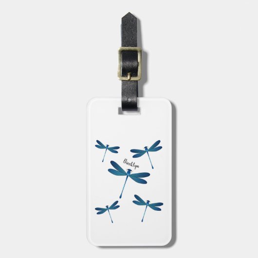 Afbeelding van de cartoon Dragonfly Bagagelabel (Voorkant verticaal)