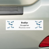 Afbeelding van de cartoon Dragonfly Bumpersticker (Op auto)