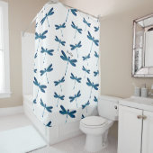 Afbeelding van de cartoon Dragonfly Douchegordijn (In situ)