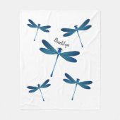 Afbeelding van de cartoon Dragonfly Fleece Deken (Voorkant)