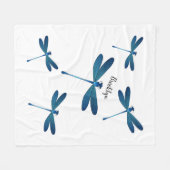 Afbeelding van de cartoon Dragonfly Fleece Deken (Voorkant (Horizontaal))