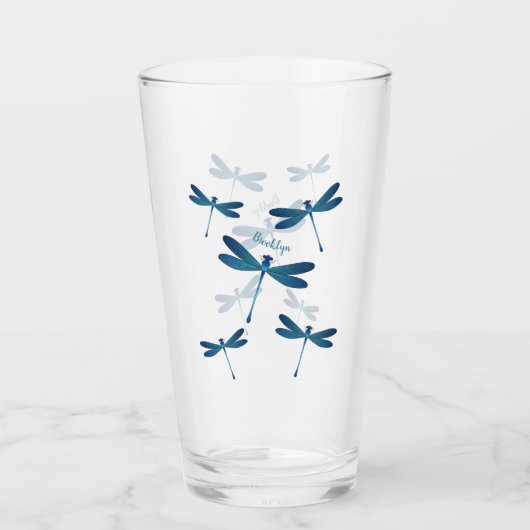 Afbeelding van de cartoon Dragonfly Glas (Achterkant)