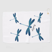 Afbeelding van de cartoon Dragonfly Golfhanddoek (Horizontaal)