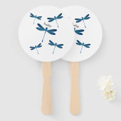 Afbeelding van de cartoon Dragonfly Handwaaier (Voorkant en achterkant)