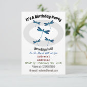 Afbeelding van de cartoon Dragonfly Kaart (Staand voorkant)