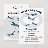 Afbeelding van de cartoon Dragonfly Kaart (Voorkant / Achterkant)