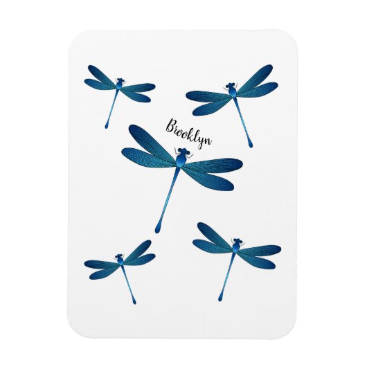 Afbeelding van de cartoon Dragonfly Magneet (Verticaal)