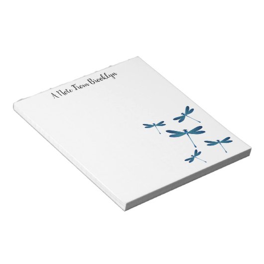 Afbeelding van de cartoon Dragonfly Notitieblok (Schuin)