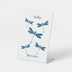 Afbeelding van de cartoon Dragonfly Reclamebord Met Voetstuk