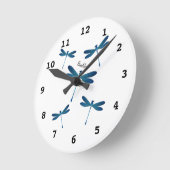 Afbeelding van de cartoon Dragonfly Ronde Klok (Hoek)