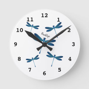 Afbeelding van de cartoon Dragonfly Ronde Klok