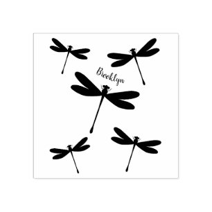 Afbeelding van de cartoon Dragonfly Rubberstempel