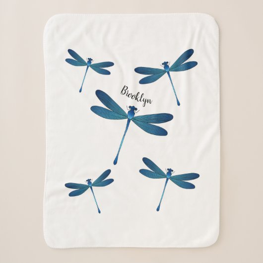 Afbeelding van de cartoon Dragonfly Sherpa Deken (Voorkant)