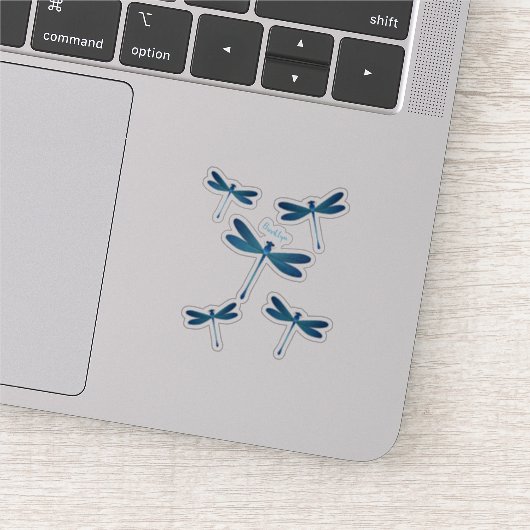 Afbeelding van de cartoon Dragonfly Sticker (Detail)