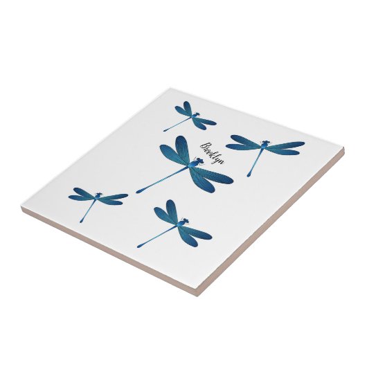 Afbeelding van de cartoon Dragonfly Tegeltje (Zijkant)