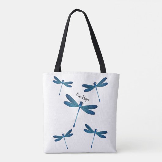 Afbeelding van de cartoon Dragonfly Tote Bag (Achterkant)