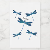 Afbeelding van de cartoon Dragonfly Voedselcontainer Etiket (Enkel label)