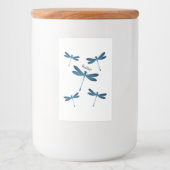 Afbeelding van de cartoon Dragonfly Voedselcontainer Etiket (Voorkant)