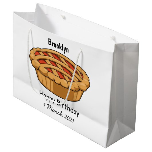 Afbeelding van de cartoon groot cadeauzakje (Voorkant Gekanteld)