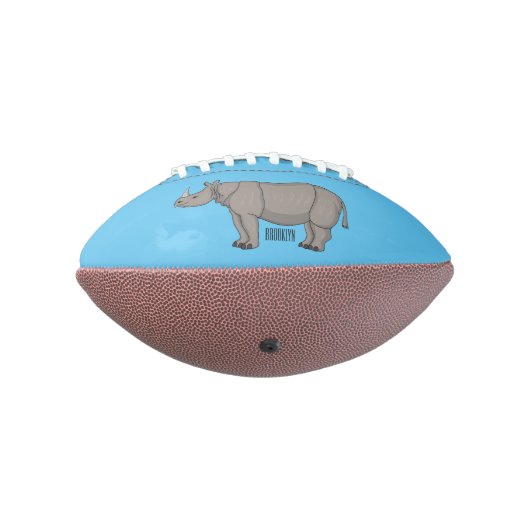 Afbeelding van de cartoon Javan rhinoceros American Football (Gedraaid 270)