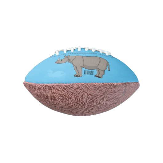 Afbeelding van de cartoon Javan rhinoceros American Football (Gedraaid 90)