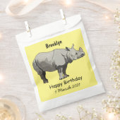Afbeelding van de cartoon Javan rhinoceros Bedankzakje (Geknipt)