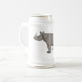 Afbeelding van de cartoon Javan rhinoceros Bierpul (Voorkant links)
