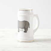 Afbeelding van de cartoon Javan rhinoceros Bierpul (Voorkant rechts)
