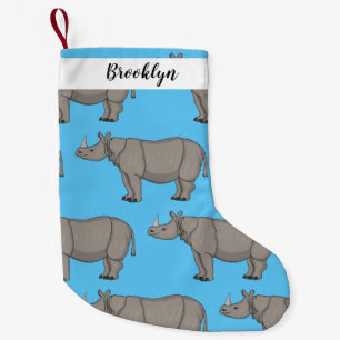 Afbeelding van de cartoon Javan rhinoceros Kleine Kerstsok