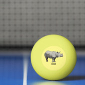 Afbeelding van de cartoon Javan rhinoceros Pingpongbal (Net)