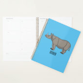 Afbeelding van de cartoon Javan rhinoceros Planner (Display)
