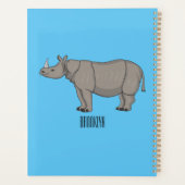 Afbeelding van de cartoon Javan rhinoceros Planner (Achterkant)
