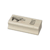 Afbeelding van de cartoon Javan rhinoceros Rubberstempel (Stempel)