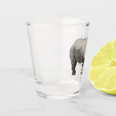 Afbeelding van de cartoon Javan rhinoceros Shot Glas (Links)