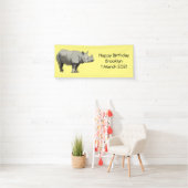 Afbeelding van de cartoon Javan rhinoceros Spandoek (Insitu)