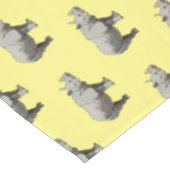 Afbeelding van de cartoon Javan rhinoceros Tafelkleed (Gekanteld)