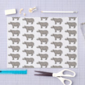 Afbeelding van de cartoon Javan rhinoceros Tissuepapier (Craft)
