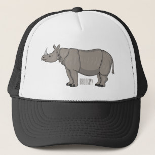 Afbeelding van de cartoon Javan rhinoceros Trucker Pet