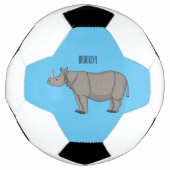 Afbeelding van de cartoon Javan rhinoceros Voetbal (Voorkant)