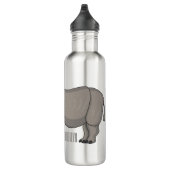 Afbeelding van de cartoon Javan rhinoceros Waterfles (Rechts)