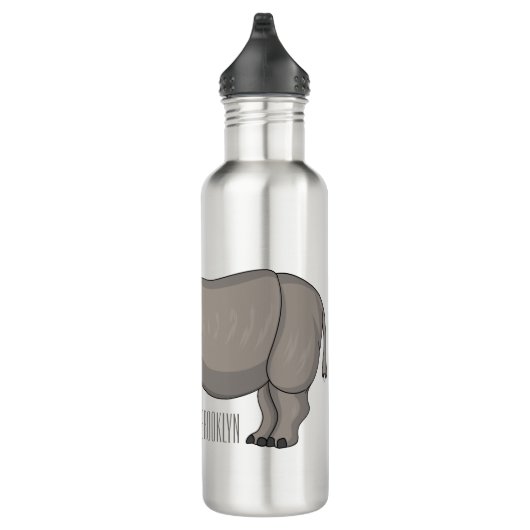 Afbeelding van de cartoon Javan rhinoceros Waterfles (Rechts)