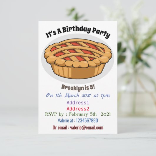 Afbeelding van de cartoon kaart (Staand voorkant)