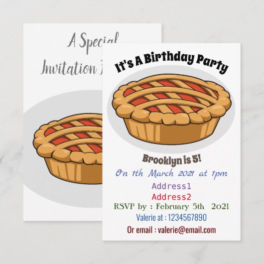 Afbeelding van de cartoon kaart (Voorkant / Achterkant)