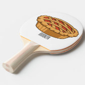 Afbeelding van de cartoon tafeltennisbatje (Voorkant Gekanteld)