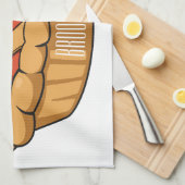 Afbeelding van de cartoon theedoek (Quarter Fold)